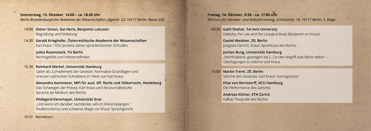 Klage, Theatralität und Gerechtigkeit