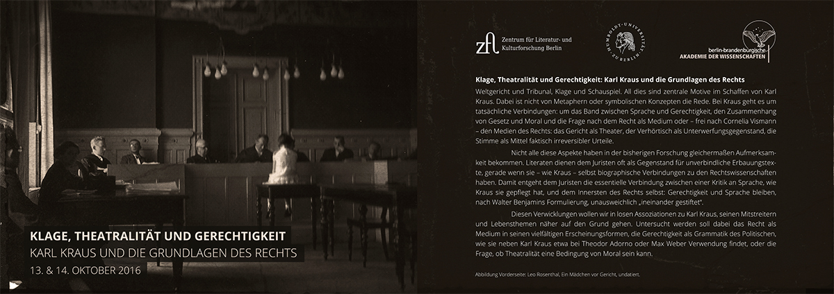 Karl Kraus und die Grundlagen des Rechts